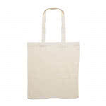 Bolsas algodón asas largas de 180 gr/m2 color beige