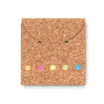 Set para notas con etiquetas de colores color beige