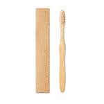 Cepillo de dientes mango de bambú color blanco