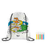 Bolsas non woven para colorear color blanco impreso