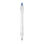 Bolígrafo de RPET (plásticos reciclados) color azul tercera vista