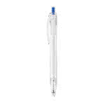 Bolígrafo de RPET (plásticos reciclados) color azul cuarta vista