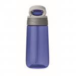 Botellas de plástico para agua personalizadas color azul cuarta vista