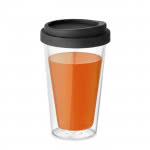 Vaso take away de cristal personalizable color negro segunda vista