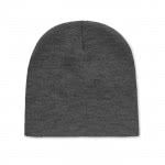 Gorro de invierno personalizable unisex color gris