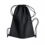 Mochila personalizada de cuerdas de tejido non woven color Negro