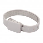 Luz de circulación LED recargable en plástico reciclado 400 mAh color gris