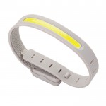 Luz de circulación LED recargable en plástico reciclado 400 mAh color gris tercera vista