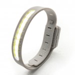 Luz de circulación LED recargable en plástico reciclado 400 mAh color gris quinta vista