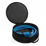 Bolsa para cables largos fabricada con materiales reciclados color negro segunda vista
