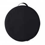 Bolsa para cables largos fabricada con materiales reciclados color negro cuarta vista
