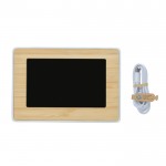 Relojes de bambú con ABS y pantalla LED color madera segunda vista