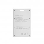 Tarjeta para encontrar la cartera compatible con Apple FindMy color blanco tercera vista
