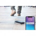 Tarjeta para encontrar la cartera compatible con Apple FindMy color blanco