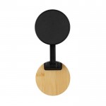 Soporte magnético para teléfono de plástico reciclado y bambú color negro novena vista