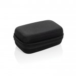 Set de carga de 3 piezas de plástico reciclado con powerbank 5.000 mAh color negro tercera vista