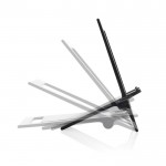 Soporte plano para móvil plegable de plástico reciclado color negro decima vista