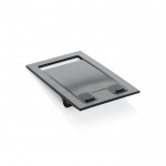 Soporte plano para móvil plegable de plástico reciclado color negro quinta vista