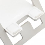 Soporte plano para móvil plegable de plástico reciclado color blanco sexta vista