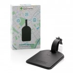 Etiqueta de seguimiento para equipaje con Find My de Apple color negro vista con caja