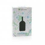 Etiqueta de seguimiento para equipaje con Find My de Apple color negro segunda vista con caja