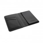 Porta pasaporte rastreable con localización Find My de Apple color negro