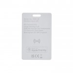 Tarjeta ultradelgada rastreadora para billetera con Find My color blanco tercera vista