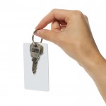 Tarjeta ultradelgada rastreadora para billetera con Find My color blanco séptima vista