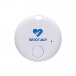 Buscador de artículos de plástico reciclado compatible con Apple color blanco vista con logo