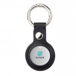 Llavero localizador ecológico con alarma compatible Apple y Android color blanco vista con logo