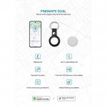 Llavero localizador ecológico con alarma compatible Apple y Android color blanco vista de ambiente 2