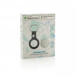 Llavero localizador ecológico con alarma compatible Apple y Android color blanco segunda vista con caja