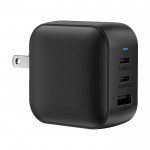 Cargador supperápido para varios países con 3 salidas 70W color negro