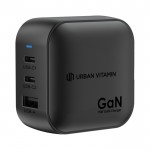 Cargador supperápido para varios países con 3 salidas 70W color negro vista 12