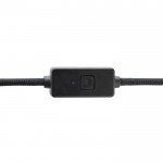 Cable de carga y transferencia de datos con botón antirrobo color negro segunda vista