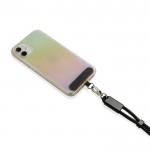 Correa de muñeca para móvil RPET con cable USB-C y carga rápida 60W color negro sexta vista