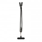 Correa de muñeca para móvil RPET con cable USB-C y carga rápida 60W color negro octava vista
