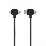 Cable de carga magnético antienredos de 120 cm con 4 puertos color negro segunda vista
