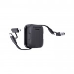Soporte para móvil con cable retráctil 100cm y carga rápida 100W color negro