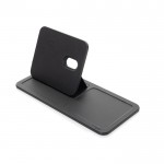 Bandeja de poliéster reciclado con cargador inalámbrico 3 en 1 color negro