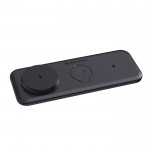 Cargador magnético 3 en 1 con carga inalámbrica magnética 15W color negro cuarta vista