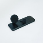 Cargador magnético 3 en 1 con carga inalámbrica magnética 15W color negro novena vista