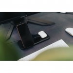 Cargador magnético 3 en 1 con carga inalámbrica magnética 15W color negro