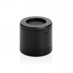 Altavoz inalámbrico ABS reciclado con soporte móvil y subwoofer 3W color negro segunda vista