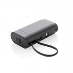 Powerbank portátil extraíble ideal para reciclar la batería 10.000 mAh color negro sexta vista