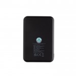 Batería externa de plástico reciclado con dos puertos 5.000 mAh color negro tercera vista