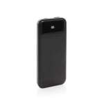 Powerbank con cables integrados pantalla digital 10.000 mAh color negro