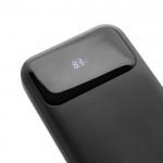 Powerbank con cables integrados pantalla digital 10.000 mAh color negro sexta vista