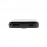 Powerbank inalámbrico magnético plástico reciclado 5.000 mAh color negro segunda vista