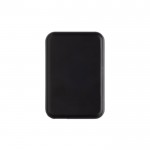 Powerbank inalámbrico magnético plástico reciclado 5.000 mAh color negro cuarta vista